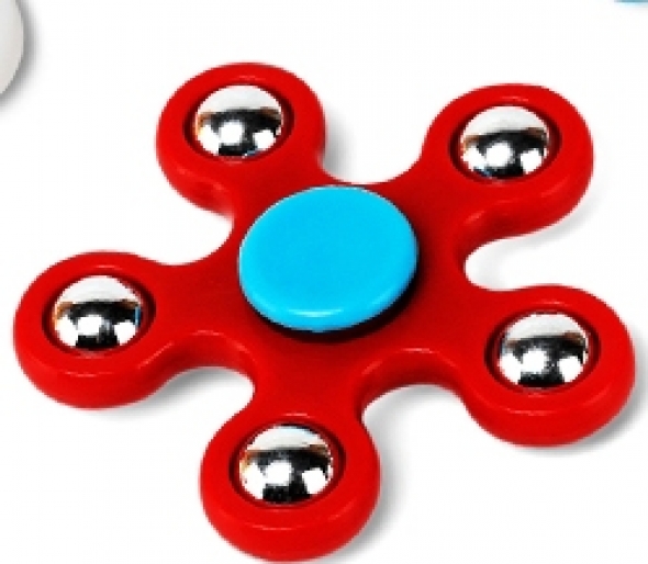 Spinner ( Спиннер ) с металлическими шариками красный