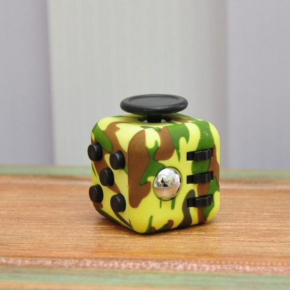игрушка антистресс кубик-Fidget cube хаки