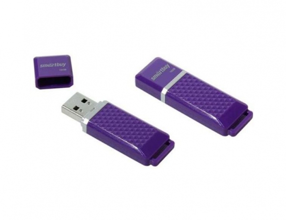 Флеш-накопитель USB  4GB  Smart Buy  Quartz  фиолетовый