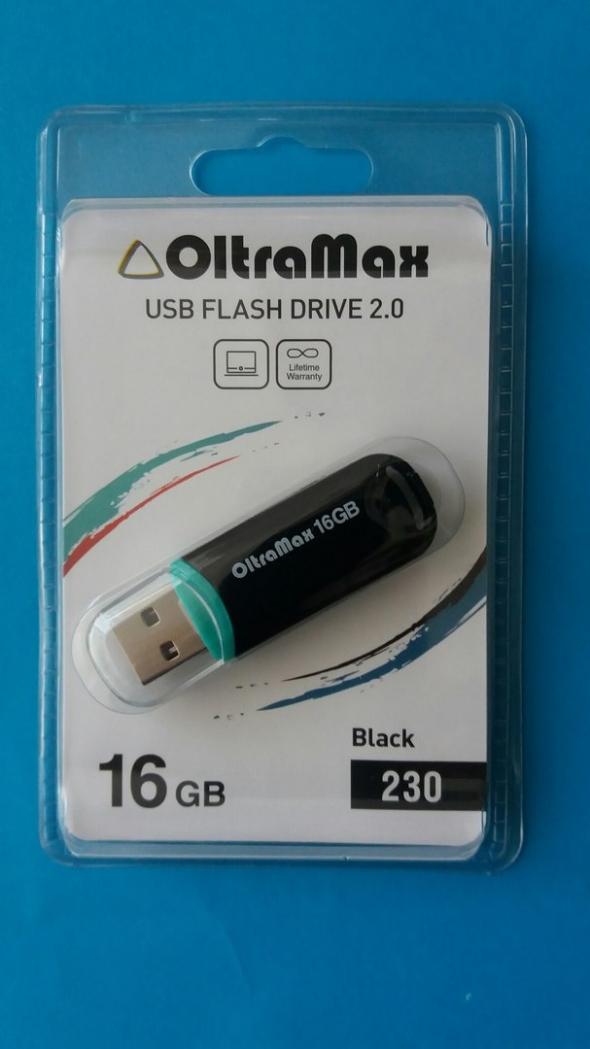 Флеш-накопитель USB 16 gb OltraMax 230 чёрный