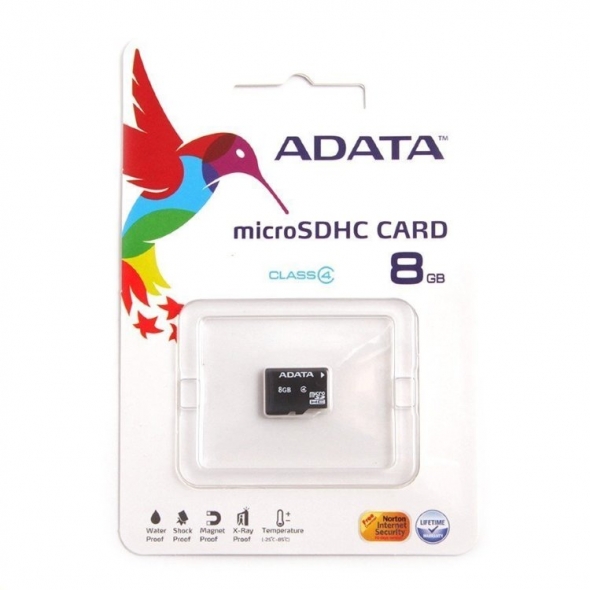 карта памяти microsd 8 gb A-Data class 10 UHS-I без адаптера
