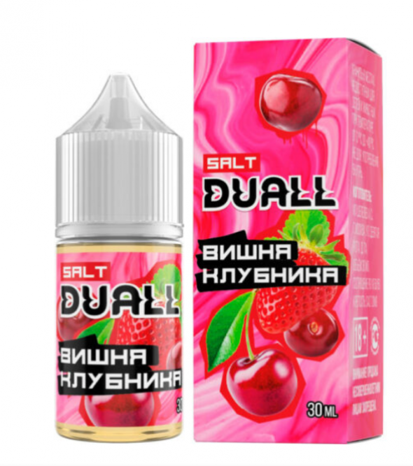 жидкость для электронных сигарет Duall 30 ml hard Вишня клубника