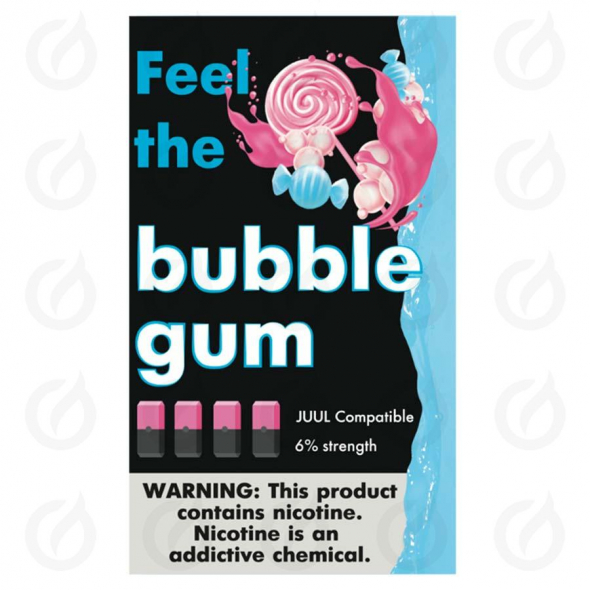 КАРТРИДЖИ FEEL the bubble gum  ПОДХОДИТ ДЛЯ JUUL (4 ШТ) 6% 0.7 мл