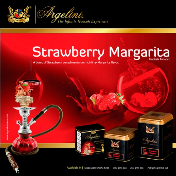 Табак для кальяна " Argelini "  strawberry margarita