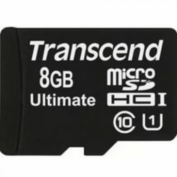 Карта памяти MicroSD  8GB  Transcend Class 10 UHS-I 300x без адаптера