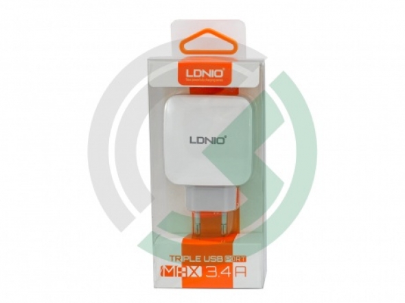 LDNIO СЗУ 3.4 3USB +кабель