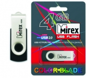 usb флешка 4gb Mirex SWIVEL WHITE (ecopack)