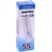 Лампа светодиодная SMART BUY G9-5,5W-3000-G9 (капсульная, теплый свет)