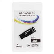 Флеш-накопитель USB  4GB  Exployd  560  чёрный