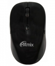 Мышь беспроводная оптическая RITMIX RMW-111, чёрная. Разрешение: 1000-2000 dpi.