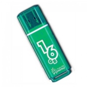 Флеш-накопитель USB  16GB  Smart Buy  Glossy  зелёный
