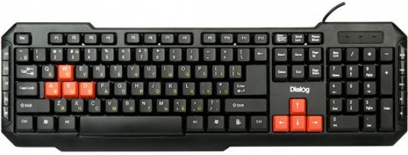 проводная клавиатура DIALOG KM-015U, черная