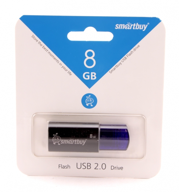 Флеш-накопитель USB  8 gb Smart Buy Click Black