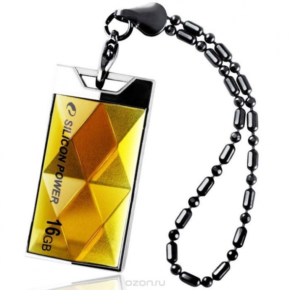 Флеш-накопитель USB 16 gb Silicon Power Touch 850 янтарь