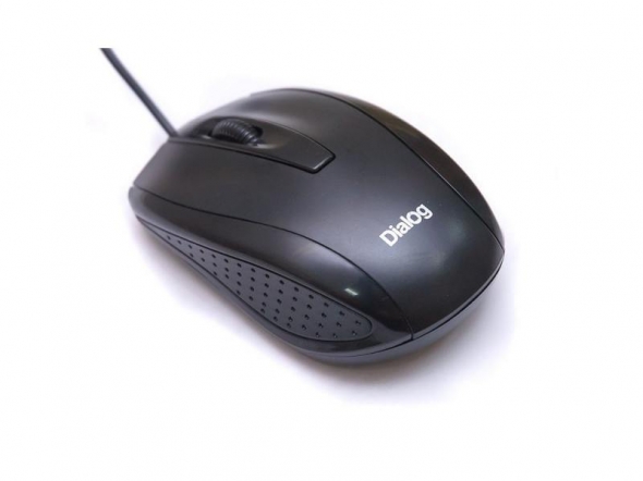 Мышь проводная DIALOG Pointer Optical MOP-04BP, черная
