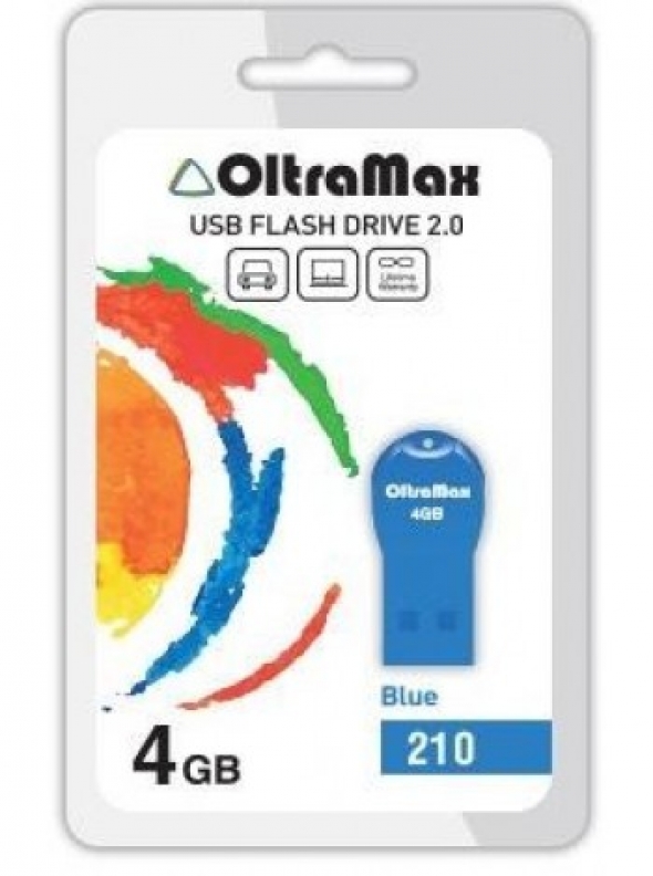 Флеш-накопитель USB  4GB  OltraMax   30  синий