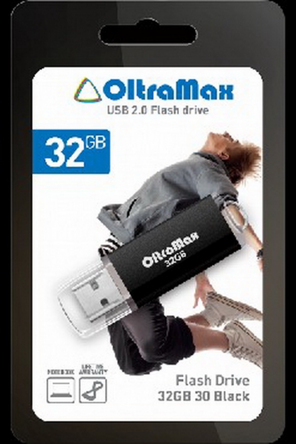 Флеш-накопитель USB  32GB  OltraMax   30  чёрный