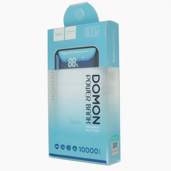 Аккумулятор внешний HOCO B29 Domon 10000mAh 2 usb выхода 1.0 А