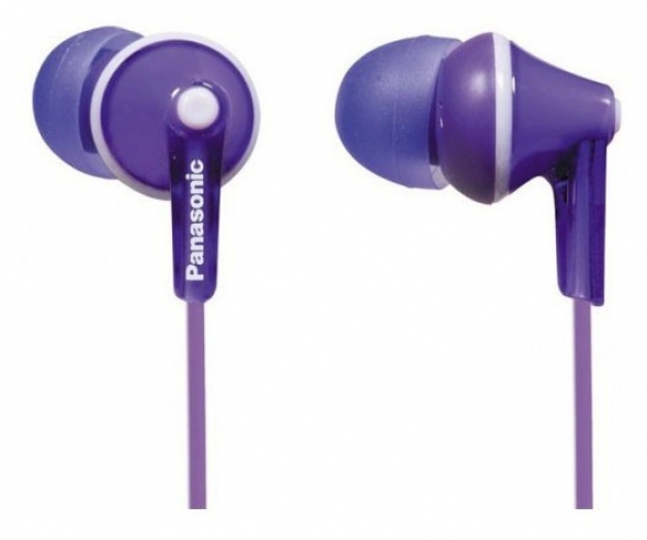 Наушники PANASONIC RP-HJE125E-V, фиолетовые.