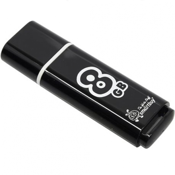 USB флэш-диск  8GB Smart Buy   Glossy black