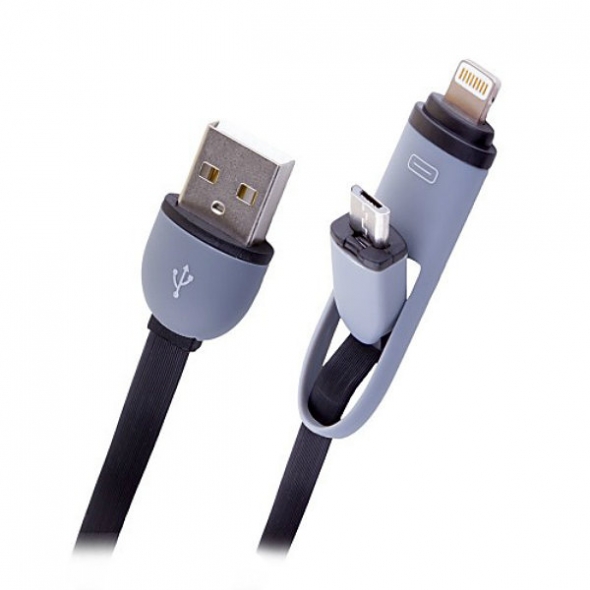 кабель iphone/micro дата кабель 1.2м