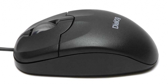 Мышь проводная DIALOG Pointer Optical MOP-01BP, черная