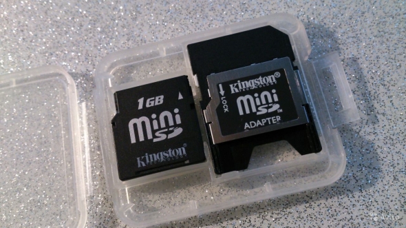 карта памяти  kingston minisd 1gb