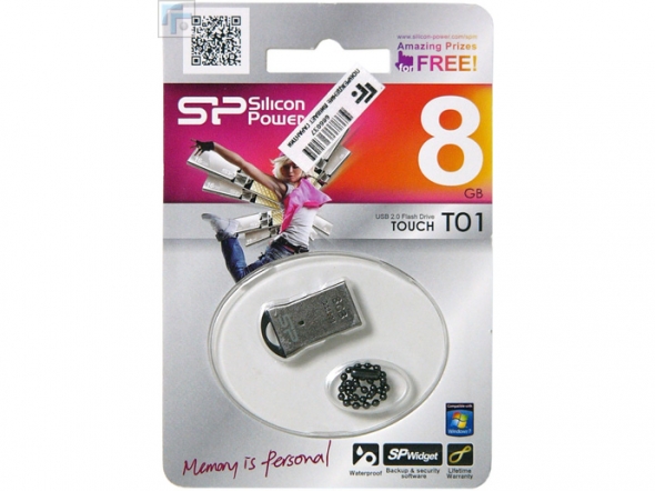 USB  8GB  Silicon Power  T01 черный