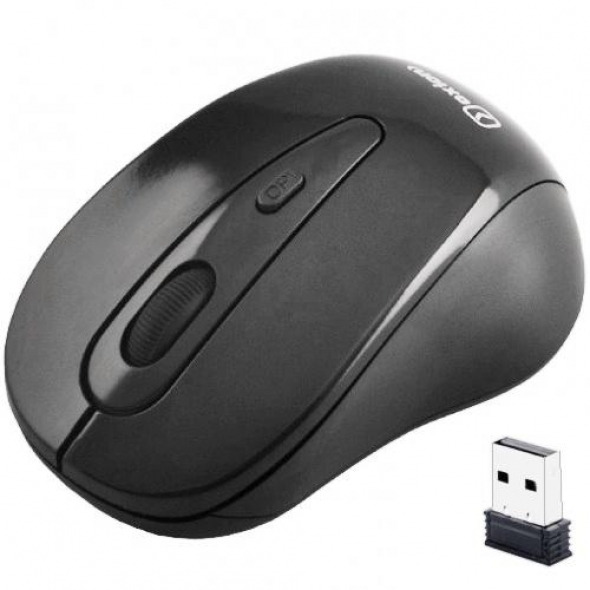 Мышь беспроводная OXION OMSW015BK, черная.