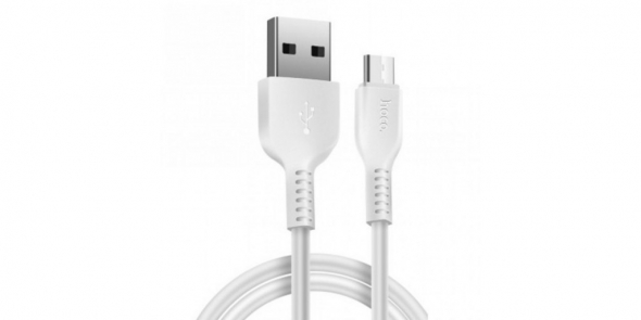кабель usb - микро HOCO x20 белый