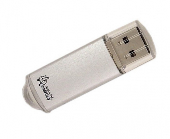 Флеш-накопитель USB  32GB  Smart Buy  V-Cut  серебро