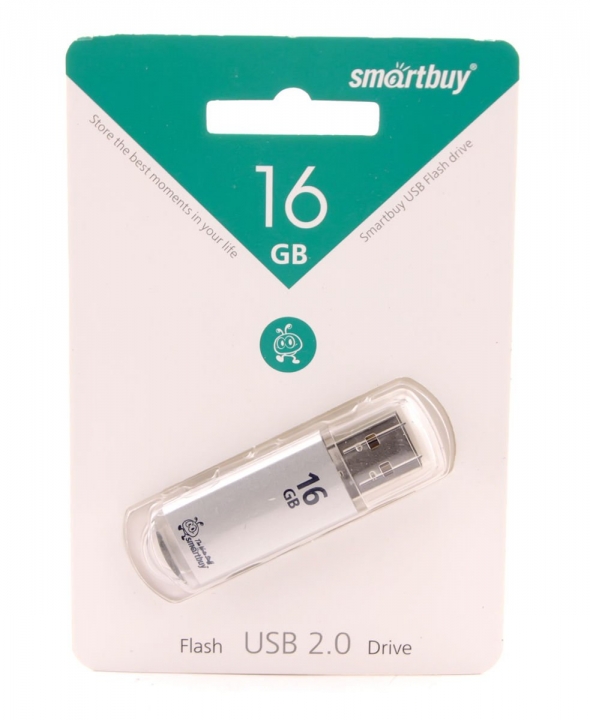 USB флэш-диск 16GB Smart Buy  V-Cut Silver
