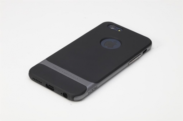 Чехол накладка силиконовая  iPhone 6 plus / 6 s plus жесткий матовый черный LM