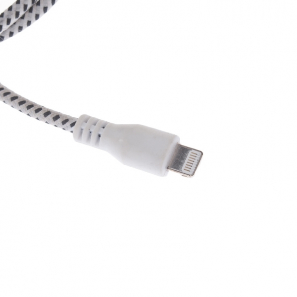кабель iPhone 5 (в оплетке, стекл. кор. ) Bordelon
