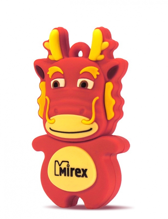 Флеш-накопитель USB  4GB  Mirex  DRAGON  красный  (ecopack)
