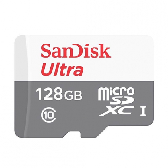 Карта памяти MicroSD  128GB  SanDisk Class 10 Ultra (48 Mb/s) + SD адаптер