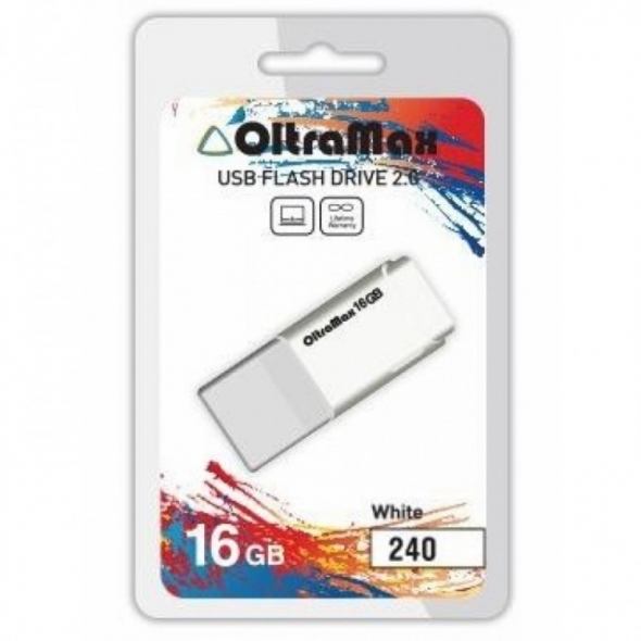 Флеш-накопитель USB 16 gb OltraMax 240 белый