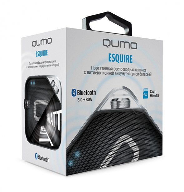 беспроводная , портативная  колонка QUMO ESQUIRE, Bluetooth