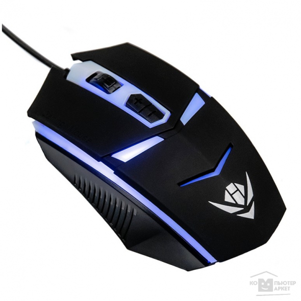 Мышь Nakatomi Gaming RF 2.4G Optical MROG-15UR, черный, игровая,