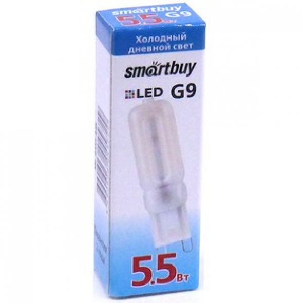 Лампа светодиодная SMART BUY -G9-5,5W/6400/G9 (SBL-G9 5_5-64K)