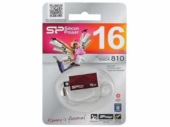 USB 16GB  Silicon Power  810 красный