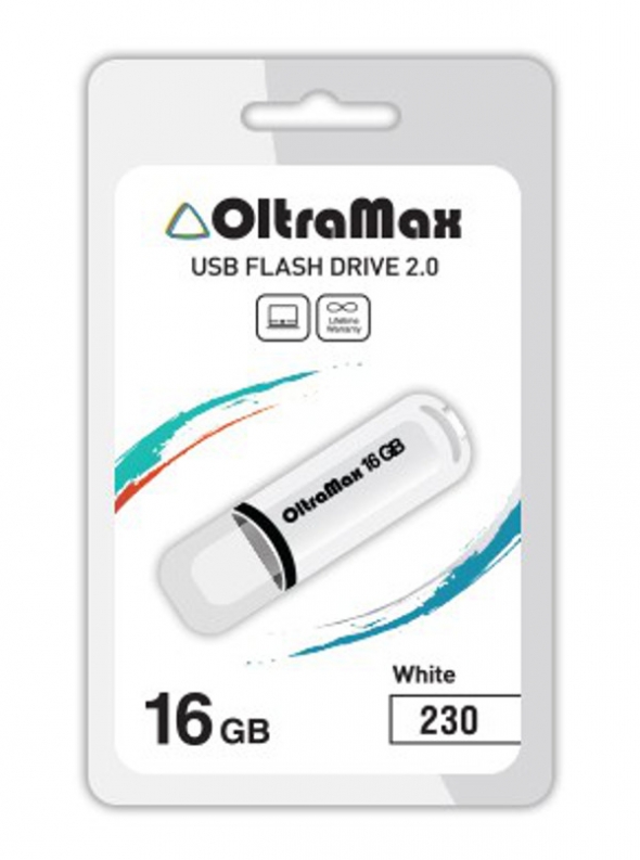 Флеш-накопитель USB 16 gb OltraMax 230 стальной синий