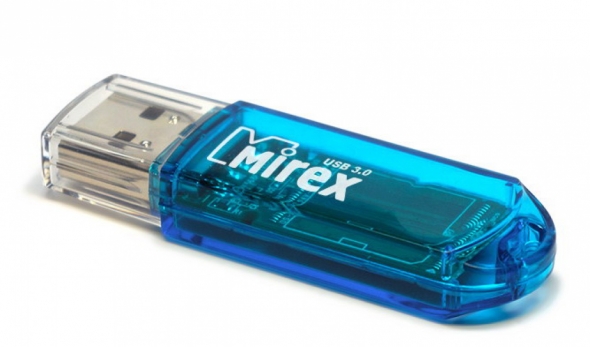 Флеш-накопитель USB  8GB  Mirex  CITY  синий  (ecopack)