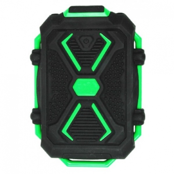 резервная батарея ЗУ Ritmix RPB-10407LST 10400 mAh  черный/зеленый