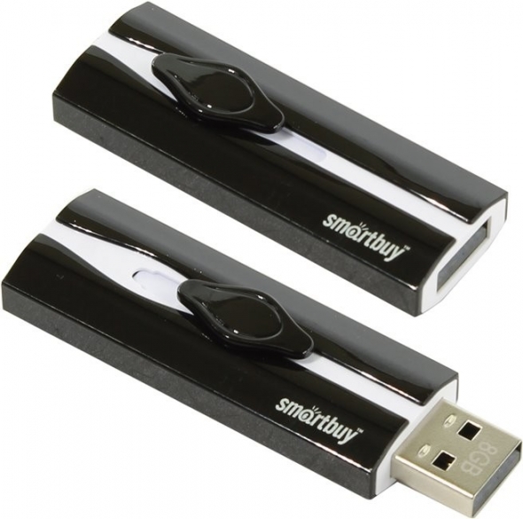 Флеш-накопитель USB  8GB  Smart Buy  Comet  чёрный
