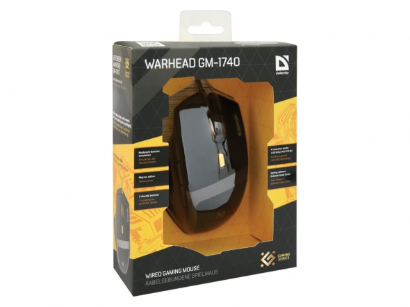 Мышь DEFENDER  Warhead GM-1740, USB, проводная