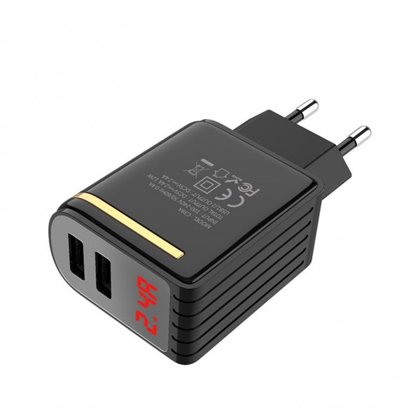 Блок питания сетевой 2 USB HOCO, C39A