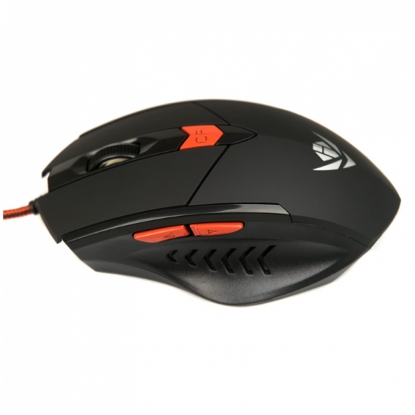 Мышь Nakatomi Gaming MOG-11U, черная, USB, проводная, игровая