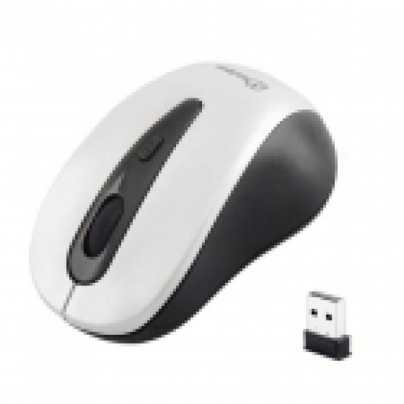 Мышь беспроводная OXION OMSW015WH, белая. Разрешение: 800/1200/1600 dpi.