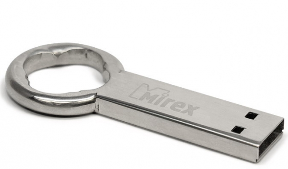 Флеш-накопитель USB  8GB  Mirex  ROUND KEY  (ecopack)